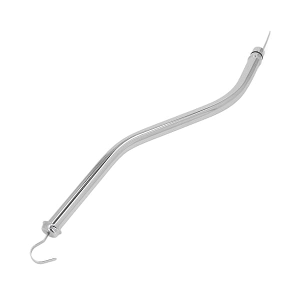 18‑3/4 tommer sølvforkromet motorolietrykmålerør i rustfrit stål erstatning for Ford C‑6 transmissioner