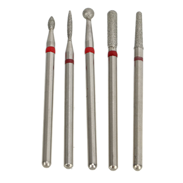 5 stk manikyrborer Emery spikerslipebits Elektrisk manikyrhode erstatning