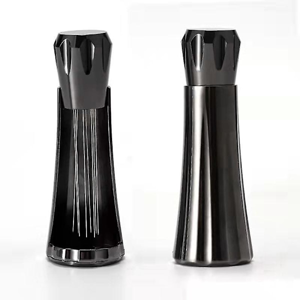 Sort Selvjusterende Værktøj og Holder - Espresso Kaffeomrører Nåle Dispenser til Baristaer
