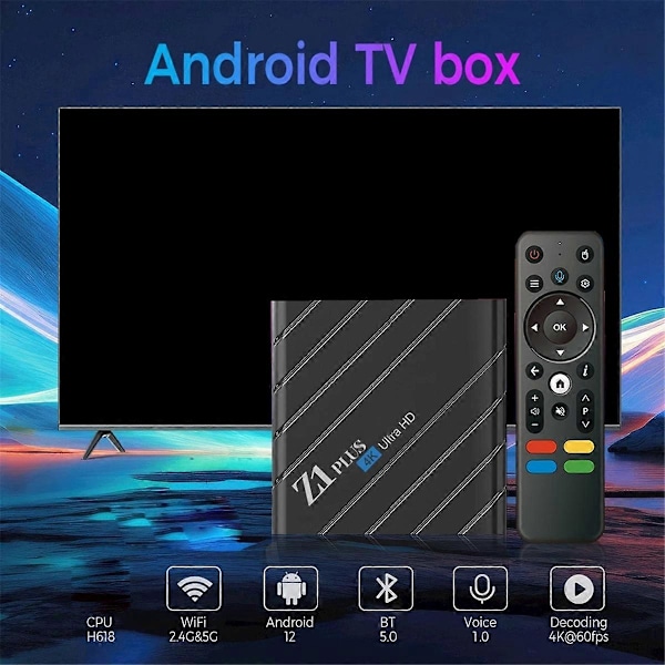 H618 netværks set-top boks smart TV-boks til Android 12 EU-stik