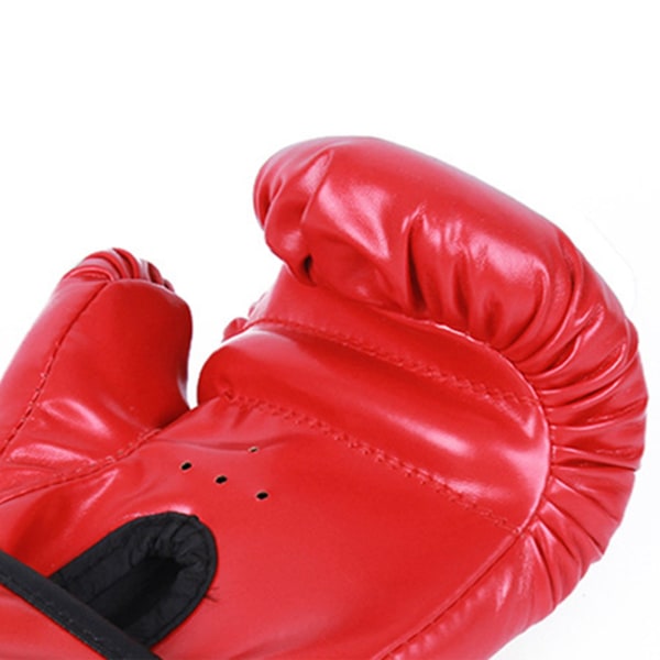 Lasten nyrkkeilyhanskat ammattitaisteluun Nuorten nyrkkeilyharjoitteluhanskat Paksutetut PU nyrkkeilysäkkihanskat Punaiset