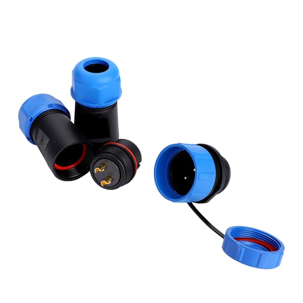 SP21 IP68 2-benet vandtæt plastik luftfartsstik kabel inline-stik (2-benet)
