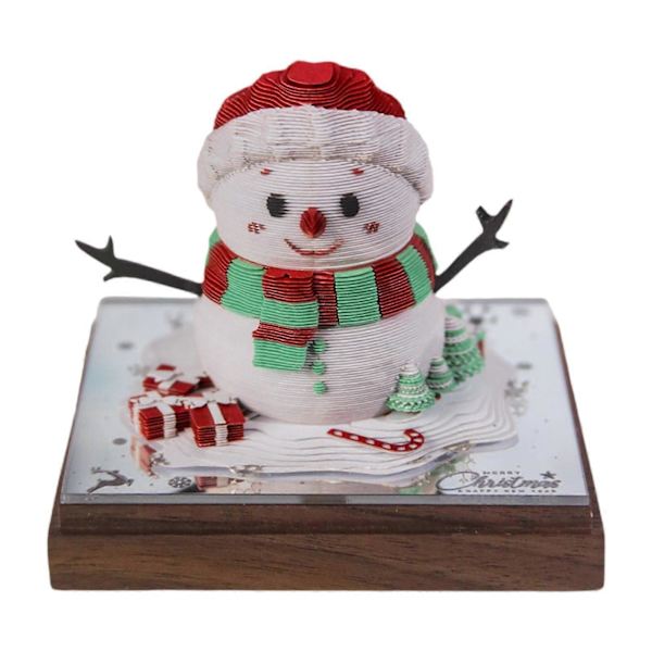 3D Tidsur Kalender 2025 Nyårspresent 3D Memoblock Kalender Skrivbordskalender