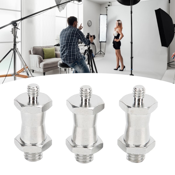 Kamerastativ Studio Light Stand Kopparskruv Adapter Set (3st)