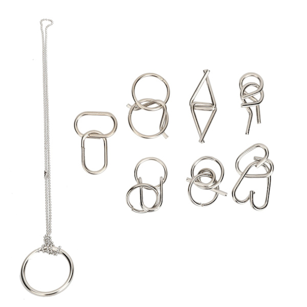 Metal Wire Pussel Pedagogisk Intellektuell Disentanglement Dekompression Hand Hjärnkoordination Mind Test Game Leksak
