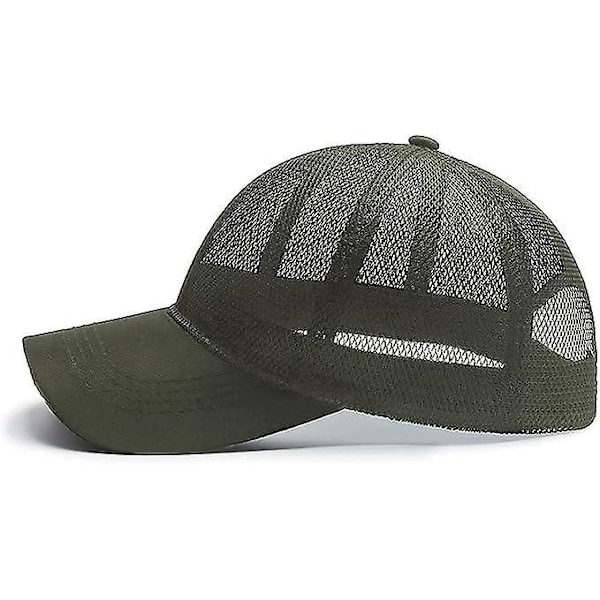 Åndbar Mesh Baseball Cap til Mænd og Kvinder - Hurtigtørrende Sol Sports Hat