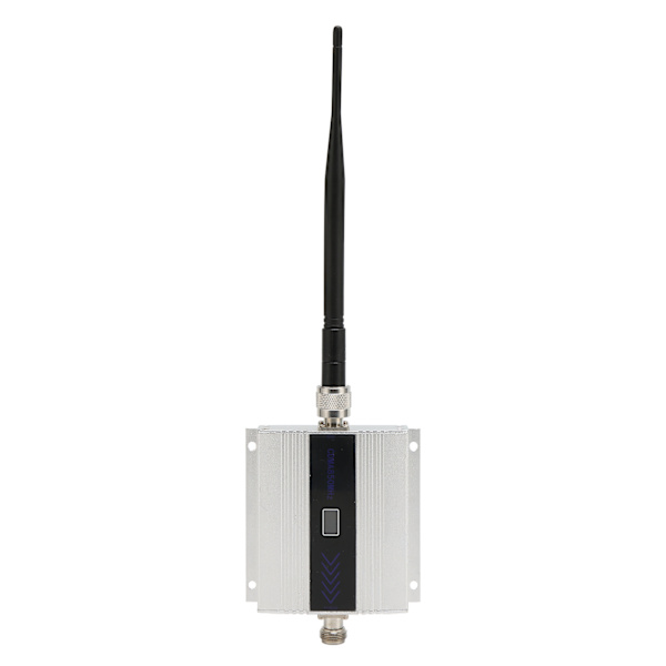 Mobil repeater for CDMA 850MHz mobiltelefon signal repeater booster forsterker extender 100V til 240V sølv EU-plugg