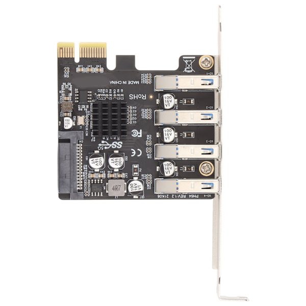 USB 3.0 PCIE expansionskort PH64 2U/4U VL805 Chip 5Gbps överföring 4 portar USB expansionskort för Windows