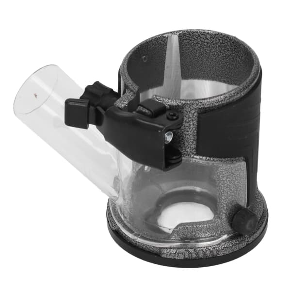 Trimmemaskine Base Justerbar Aluminiumlegering Fræserbase med Støvopsamlingsdæksel