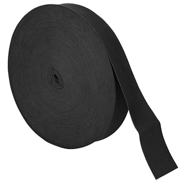 Stickad elastiskt band tjocknar sytillbehör hantverkskollektion för skyddskläder manschetter svart 30 mm bredd