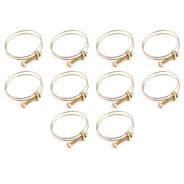 Justerbar dubbeltråds vattenslangrör klämma rörklämma VVS (28mm-32mm)