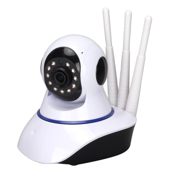 Hjemmesikkerhetskamera Multifunksjon HD Nattsyn Wifi Smartkamera for Hjem Innendørs 100‑240V UK-plugg