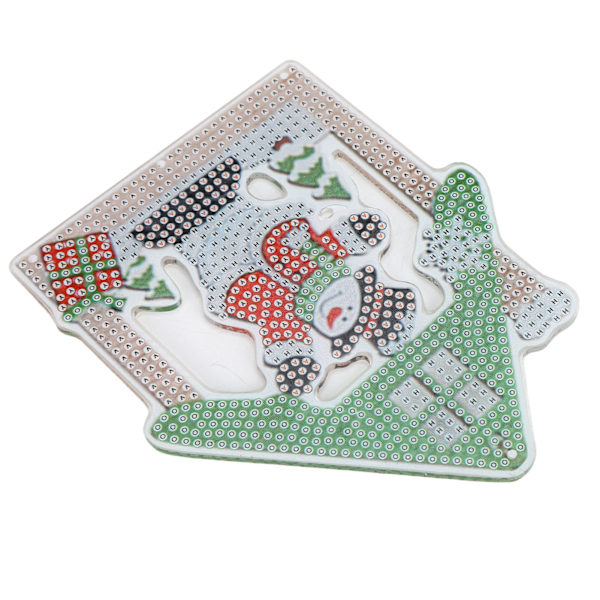 Rhinestone-målning söt levande jultema hänge avkopplande DIY heminredning