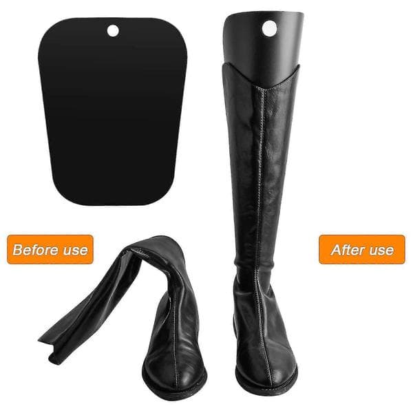 8 Pieces Boot Trees, Black Boot Shapers, Reusable Shoe Holders, Plastic Shoe Trees, Tall Boot Holder for Women and Men