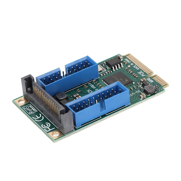 MINI PCI E - USB3.0 -laajennuskortti 5 Gbps lähetys 19 20PIN erittäin yhteensopiva PCIe-laajennuskortti tietokoneille