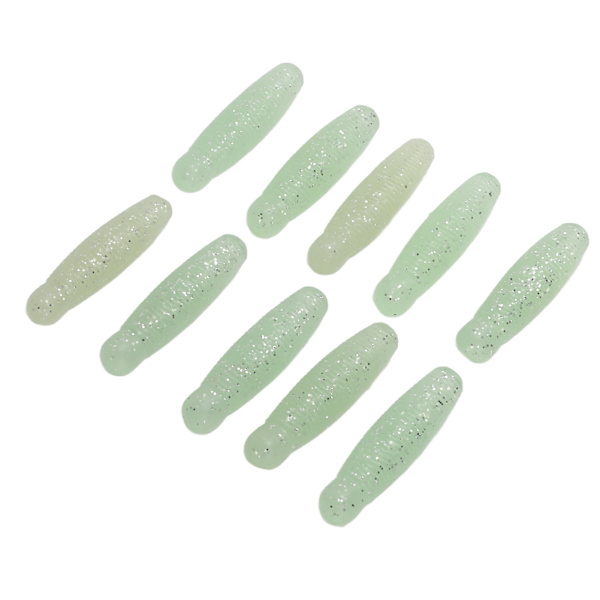 10 st mjuka fiskedrag med konstgjord bi larv potatis bete långkast tillsätt salt beten 6 cm 8 g lysande