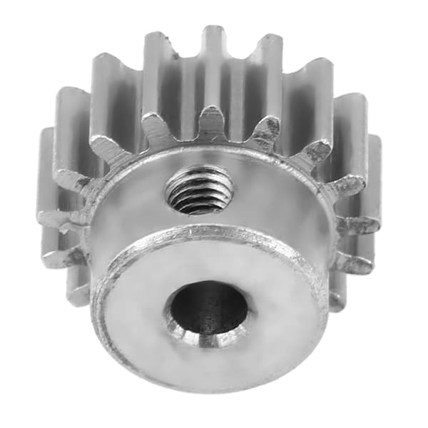 Motorpinjong i stålmetall 17T 0,8 modul for HIMOTO E10MTL/E10MT/E10BP 1/10 RC-bil (sølv)