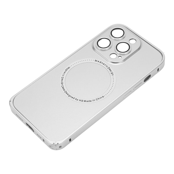 Magneettinen phone case kameran linssisuojalla Matkapuhelimen cover MagSafe Silverille IPhone 14 Pro