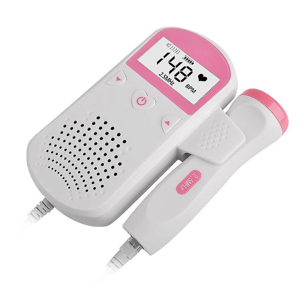 Bärbar Doppler Fetal Hjärtljudsmonitor för Hemanvändning