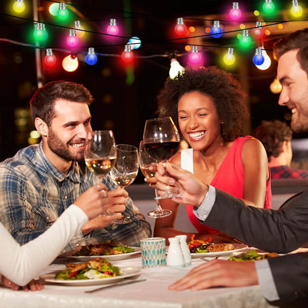 20 Stk LED Pære Farve B22 3W Tilsvarende 30W 240LM B22 Bajonet Pærer Garland Farve LED Multicolor Pærer til Hjem Bar Party