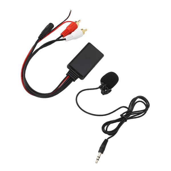 Bluetooth AUX-modul 2 RCA-kabeladapter med handsfree-mikrofon för Alpine för Pioneer