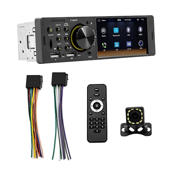 Bil Stereo Single Din 4 Tommer Touch Screen MP5 Afspiller