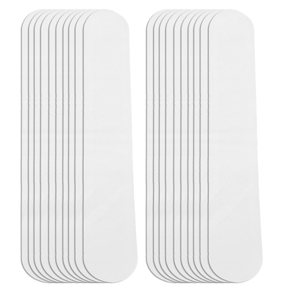 20 st Krage Svett Pads Engångs Hatt Krage Svettfläckar Självhäftande Nackfoder Pads (Vit)