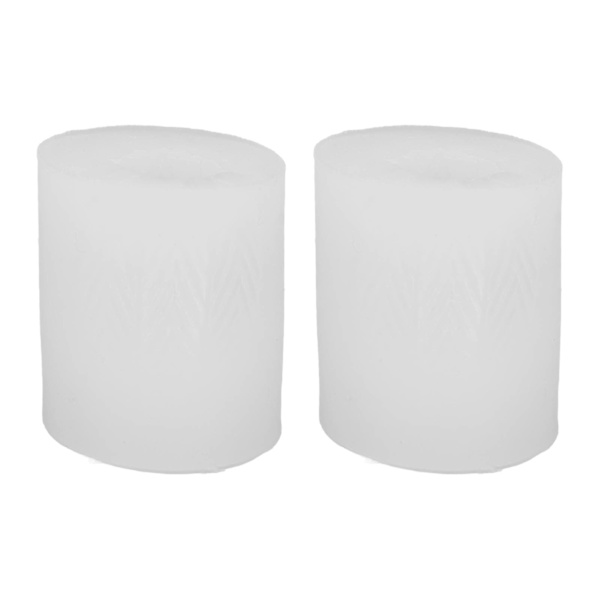 2 kpl Munan kynttilän mold 3D Realistinen Pehmeä Resuable White Egg Kynttilän mold pääsiäiseksi