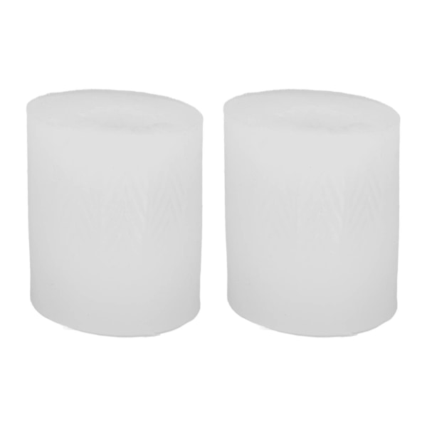 2 stk egglys silikonform 3D realistisk myk gjenvinnbar hvit egglysform til påske