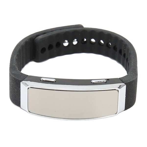 Inspelare Watch HD Noise Reduction Röstaktiverad Uppladdningsbar musikspelare Inspelare Armband för klassmöte Svart 16GB