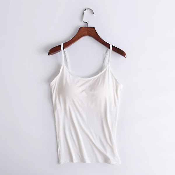 Slank Grøn Camisole Tanktop med Indbygget BH til Kvinder - 4XL