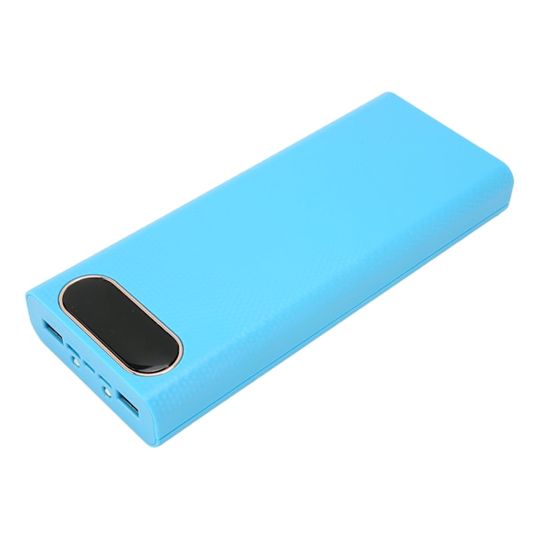 8x21700 batterilåda svetsfri power DIY batteriladdare case med LCD-skärm blå