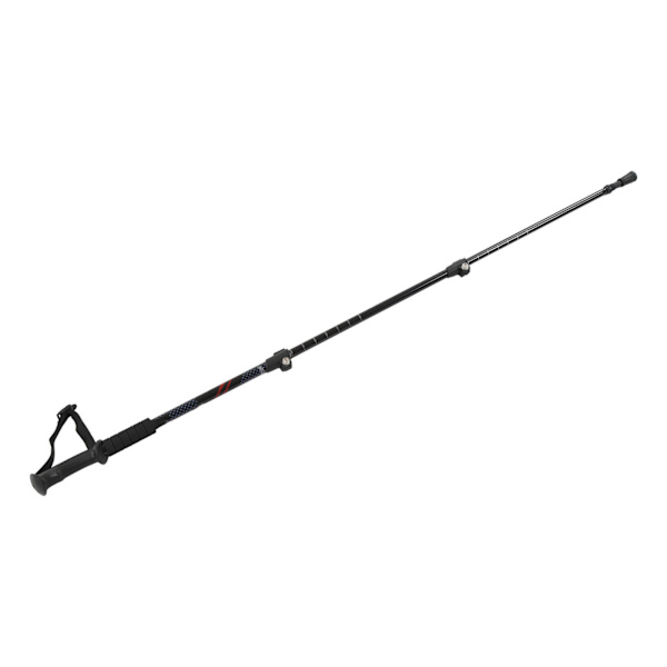 Teleskooppinen vaellussauva 3-osainen alumiiniseoskävelysauva Retractable Walking Pole vuorikiipeilyyn tutkimusmusta