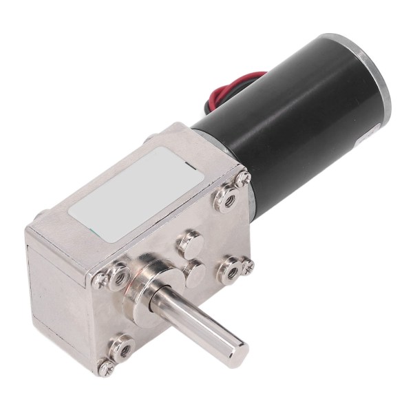 Mikro DC-gearmotor med selvlåsning, justerbar hastighed, slidstyrke, snekkegear, DC24V 18W 0-5 o/min