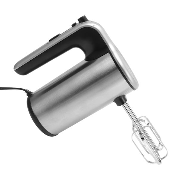 Elektrisk håndmikser Justerbar rustfritt stål Kjøkken håndholdt mikser med visp Beater Deigkroker 200W EU-plugg 220V
