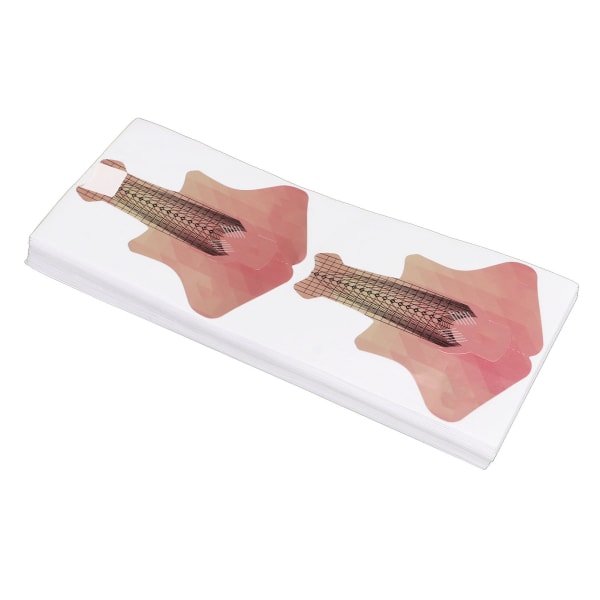 100 st Nail Form Extension Stickers Numbers Längder Markerade Självhäftande Nail Tips Guide Sticker