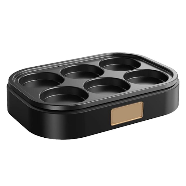 6 Huls Æggepande Nonstick Morgenmadsgryde Multifunktionel Morgenmadsmaker Hamburger Maskine Uden Låg