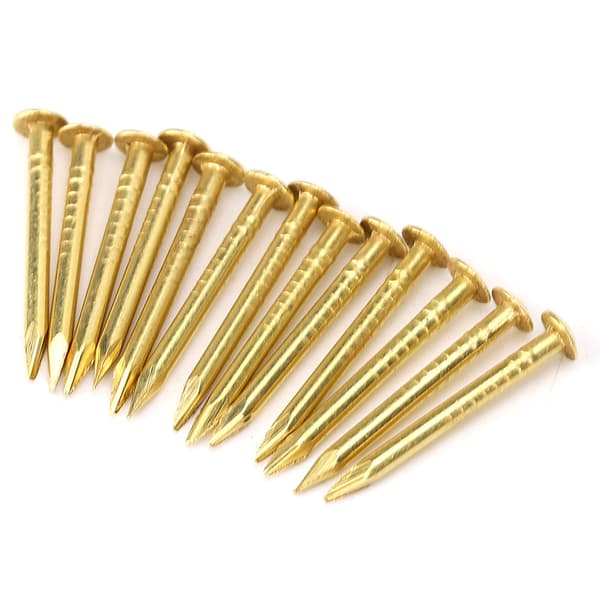 100 stk. runde hovedsøm messing møbelhængsel hardware tilbehør 10mm/15mm/18mm/22mm18mm længde
