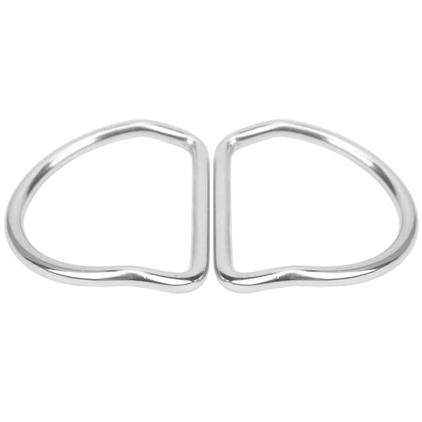 2 stk dykker D-ringe bøjet til 5,08 cm/2,0 tommer webbing vægtbælte rustfrit stål udendørs aktiviteter tilbehør