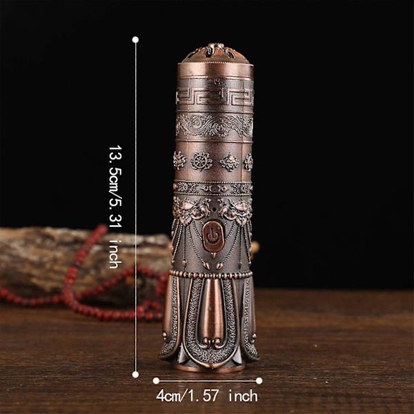 USB Elektrisk Røgelsesbrænder Dekorativ Aroma Diffuser til Yoga Kontor - Rød Bronze - Rød Bronze