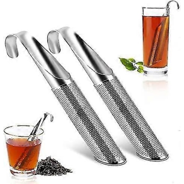 Nye Produkter Ankommet, 2 stk. Te-si, Te-infuser til Løs Te, Te-diffuser i Rustfrit Stål, Ekstra Finmasket Te-brygger