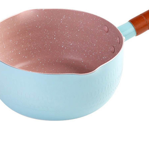 Japansk stil gryde Nonstick mælkenudlesuppe Saucepande Babymad Kogegryde Blå 20 cm