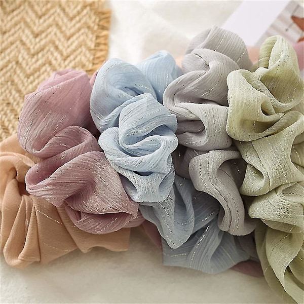 Chiffon-Hårband med Kaninöron - 8-pack