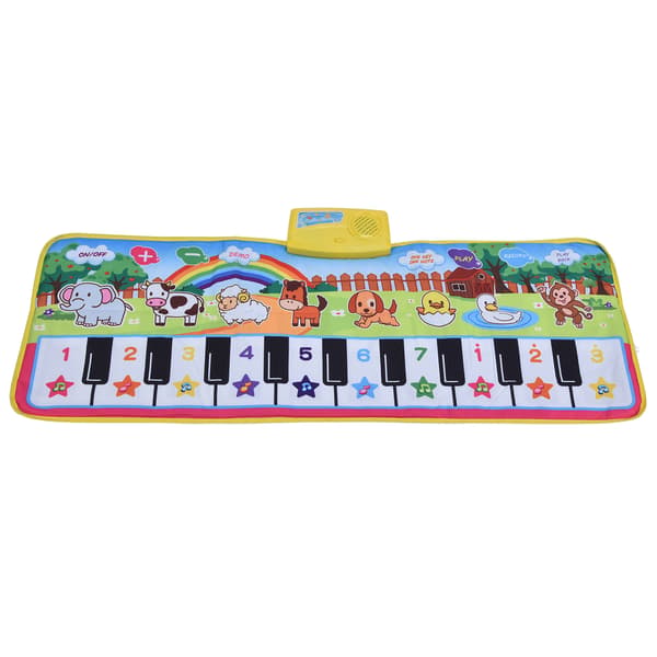 Barnas musikkmatte Interessant Sklisikker Stabil Sammenleggbar Keyboard Danseleker for barn