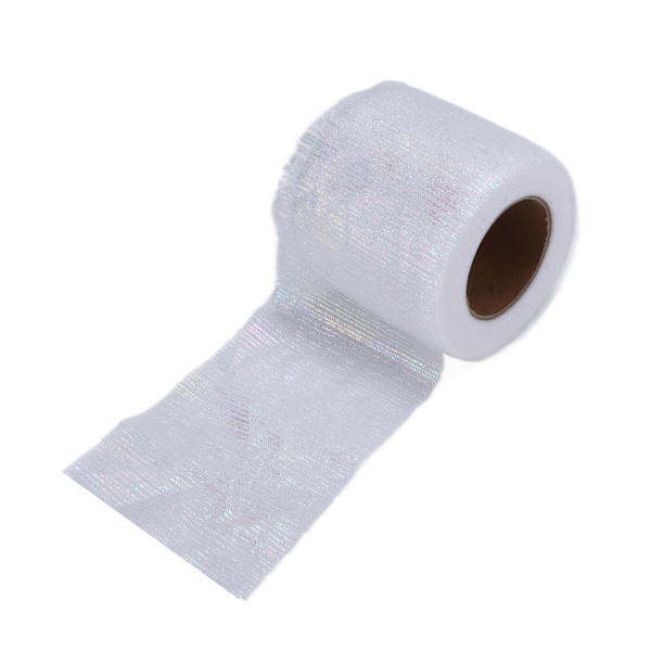 Tulle-rulla Symphony Line -verkkokangasrullat Manuaalinen DIY-päähine Solmioverkko Kangaslisävarusteet Valkoinen