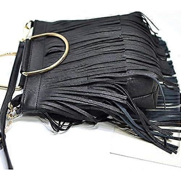 2025 Uusi Naisten Muoti Olkalaukku Crossbody Tote Käsilaukku Laukku Hapsu Messenger Laukku Laukku Musta