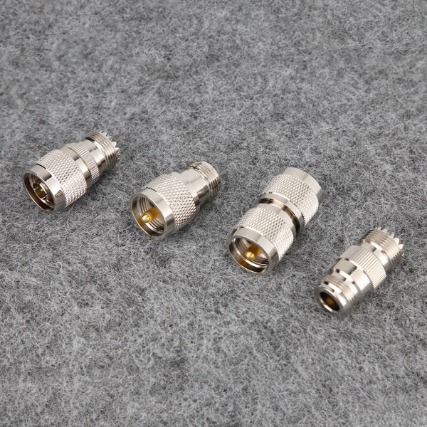 4 stk M til N RF messing 50 ohm koaksial konsentrisk adapter konvertersett