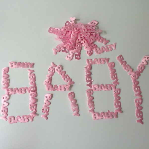 100 st / påse DIY konfetti för babyshower födelsedagsfest dekoration (#4)