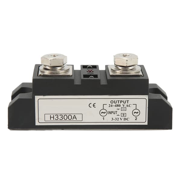 DC til AC Solid State Relæ Industrielt SSR Relæ med LED-indikator 3-32V Indgang 24-480V Udgang