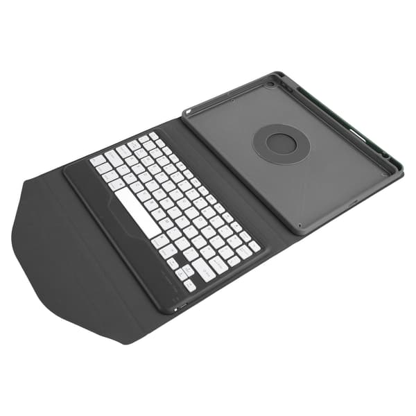Bluetooth-näppäimistön suojakotelo IOS-tabletille, älykäs langaton näppäimistö kynäpidikkeellä, musta